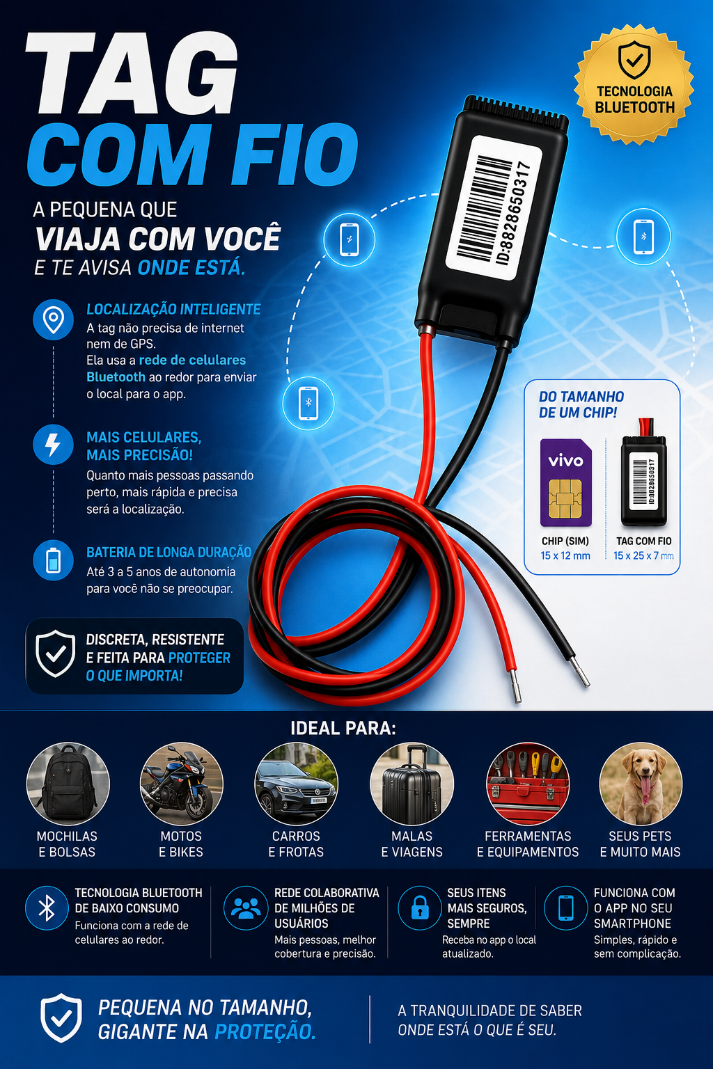 BSTAG 3 · TAG com fio